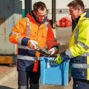 ELYSEE LUIS Warnschutz-Parka Orange/Marine