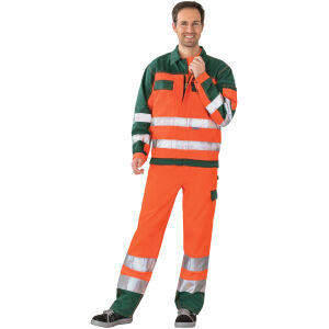 PLANAM Warnschutz-Bundjacke Orange/Grün