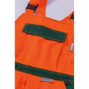 PLANAM Warnschutz-Latzhose Orange/Grün