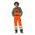 PLANAM Warnschutz-Latzhose Orange/Grün