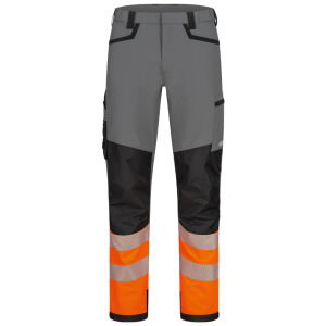 ELYSEE VIANDEN Warnschutz-Stretch-Bundhose Grau/Schwarz/Orange 54