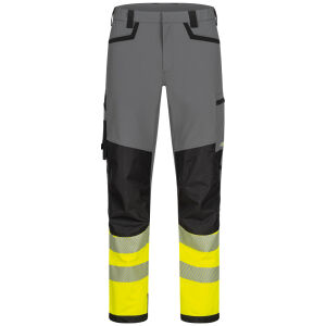ELYSEE MERSCH Warnschutz-Stretch-Bundhose Grau/Schwarz/Gelb