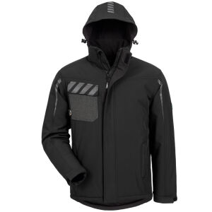 ELYSEE POROS Winter-Softshelljacke Schwarz