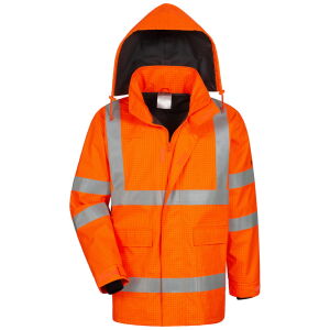SAFESTYLE AMBROSIUS Multinorm-Regenjacke Orange