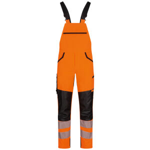 ELYSEE CHARMES Warnschutz-Stretch-Latzhose Orange/Schwarz