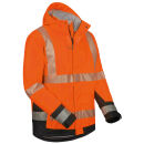 ELYSEE LUKAS Warnschutz-Softshelljacke Orange/Schwarz S