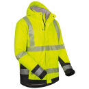 ELYSEE MELVIN Warnschutz-Softshelljacke Gelb/Schwarz