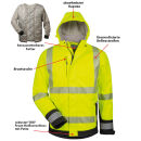 ELYSEE MELVIN Warnschutz-Softshelljacke Gelb/Schwarz