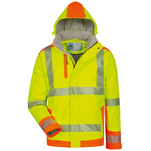 ELYSEE RICKMER Warnschutz-Softshelljacke Gelb/Orange