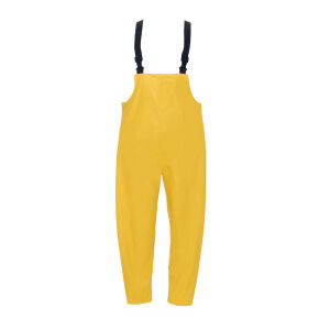 LeiKaTex Regen-Latzhose aus Stretch-PU Gelb