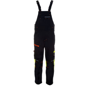 LeiKaTex BLACK LINE Latzhose Schwarz