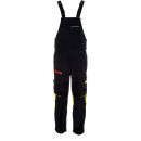 LeiKaTex BLACK LINE Latzhose Schwarz 56