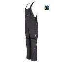 BEB Latzhose Flex Charcoal/Schwarz