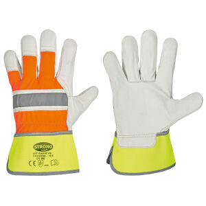STRONGHAND HI-VIS Universal-Handschuhe Gr.10,5 Orange/Gelb