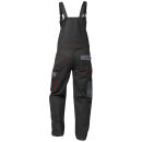 CRAFTLAND BEVEREN Twill Latzhose Schwarz/Grau 60