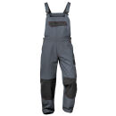 CRAFTLAND ZULTE Twill Latzhose Grau/Schwarz 58