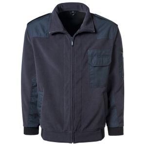 PIONIER Funktionsfleecejacke mit Besatz Marine