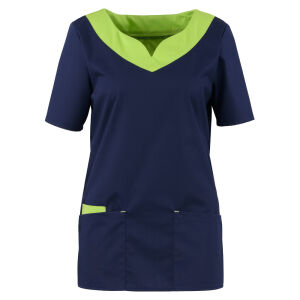 BEB Damenschlupfkasack Stretch Marine/Apple