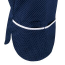 BEB Damenschlupfkasack Stretch Marine/Weiß gepunktet