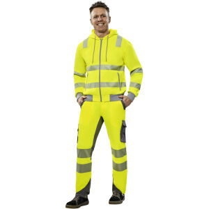 PLANAM NORIT Warnschutz-Hoodie Gelb/Zink