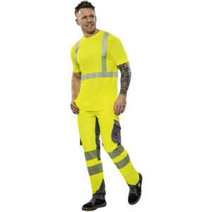 PLANAM NORIT Warnschutz-T-Shirt Gelb/Zink