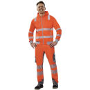 PLANAM NORIT Warnschutz-Hoodie Orange/Zink XXL