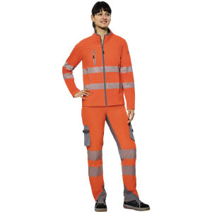 PLANAM NORIT Pure Damen Warnschutz-Softshelljacke Orange
