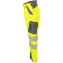 PLANAM NORIT Damen Warnschutz-Bundhose Gelb/Zink