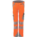 PLANAM NORIT Damen Warnschutz-Bundhose Orange/Zink