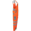 PLANAM NORIT Herren Warnschutz-Latzhose Orange/Zink