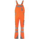 PLANAM NORIT Herren Warnschutz-Latzhose Orange/Zink