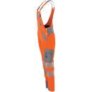 PLANAM NORIT Damen Warnschutz-Latzhose Orange/Zink