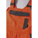 PLANAM NORIT Damen Warnschutz-Latzhose Orange/Zink