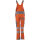 PLANAM NORIT Damen Warnschutz-Latzhose Orange/Zink