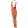 PLANAM NORIT Damen Warnschutz-Latzhose Orange/Zink
