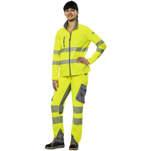 PLANAM NORIT Damen Warnschutz-Hybridjacke Gelb