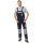 PLANAM NORIT Herren Latzhose Schwarzblau/Zink