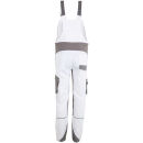 PLANAM NORIT Herren Latzhose Weiß/Zink 102