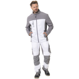 PLANAM NORIT Herren Hybridjacke Weiß/Zink