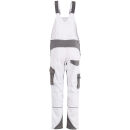 PLANAM NORIT Damen Latzhose Weiß/Zink