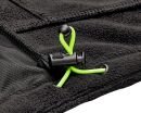 4PROTECT MAINE Wetterschutz-Fleecejacke Schwarz/Weiß Melange