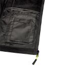 4PROTECT MAINE Wetterschutz-Fleecejacke Schwarz/Weiß Melange