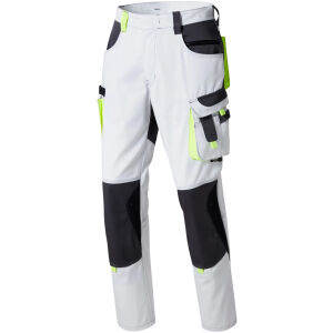 PIONIER TOOLS Bundhose Weiß/Dunkelgrau