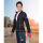 ARDON FLORET Damen Fleecejacke Schwarz/Rosa