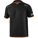 SPARCO TUCSON Tech-T-Shirt Schwarz/Orange