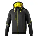 SPARCO COLORADO Tech-Hooded Full Zip Dunkelgrau/Gelb XL