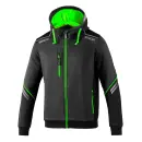 SPARCO COLORADO Tech-Hooded Full Zip Dunkelgrau/Grün