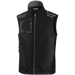 SPARCO ILLINOIS Tech-Softshellweste Schwarz/Dunkelgrau
