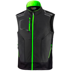 SPARCO ILLINOIS Tech-Softshellweste Dunkelgrau/Grün M