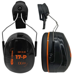 CLIMAX 17-P Helm-Kapselgehörschutz Schwarz